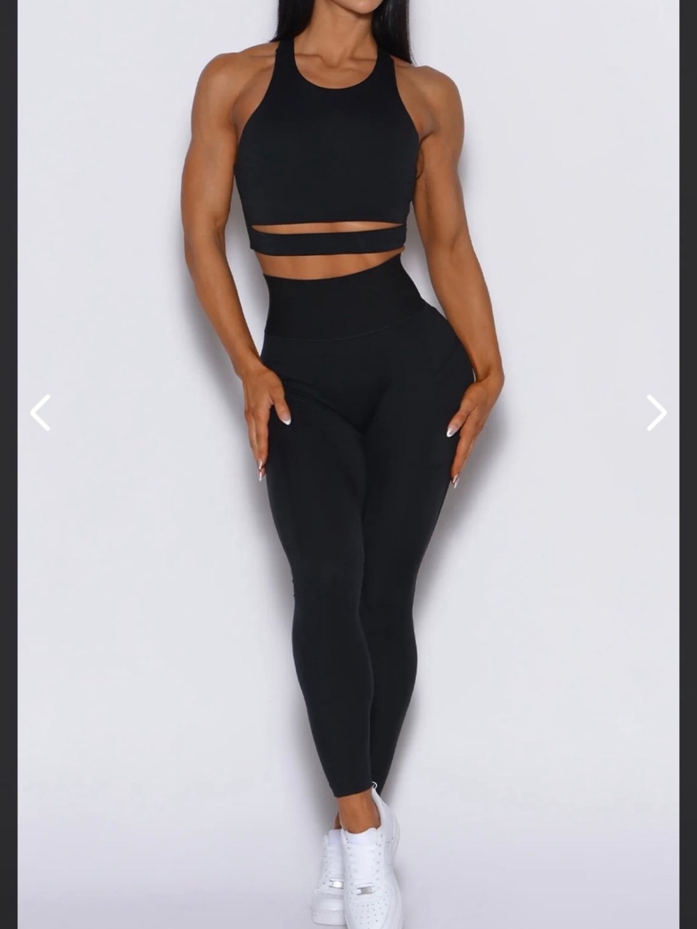 Bombshell Sportswear Black Waist Clincher Leggings Small